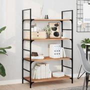 vidaXL Svävande hyllor 3 st 80x40x2 cm behandlat massivt akaciaträ