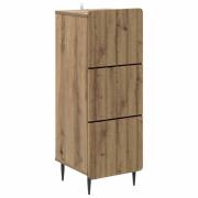 vidaXL Lådans skåp Artisan-ek 33 x 34,5 x 92 cm Konstruerat trä