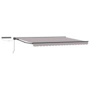 vidaXL Elektrisk Retraktabel Markis Ljusgrå och antracit 4 × 3,5 m