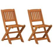 vidaXL Matstolar för barn 2 st massivt eukalyptusträ