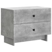 vidaXL Nattduksbord Betonggrå 62 x 34,5 x 47,5 cm Konstruerat trä