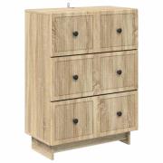 vidaXL Lådans skåp Sonoma-ek 66 x 34,5 x 90 cm Konstruerat trä