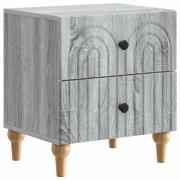 vidaXL Nattduksbord Grå sonoma-ek 43 x 34,5 x 48 cm Konstruerat trä
