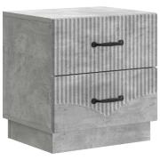 vidaXL Nattduksbord Betonggrå 43 x 34,5 x 44,5 cm Konstruerat trä