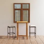 vidaXL Bargrupp för trädgården med dynor 3 delar brun