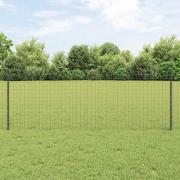 vidaXL Stängselstolpe 22 pcs Grå 120 cm Stål