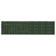 vidaXL Balkongskärm med löv Mörkgrön 400 x 100 cm Polyeten och tyg