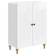 vidaXL Sideboard Vit högglans 66 x 34,5 x 90 cm Konstruerat trä