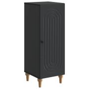 vidaXL Sideboard Svart 33 x 34,5 x 90 cm Konstruerat trä