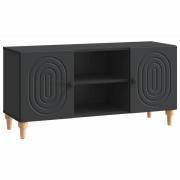 vidaXL TV-skåp Svart 102 x 34,5 x 50 cm Konstruerat trä