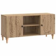 vidaXL TV-skåp Artisan-ek 102 x 34,5 x 50 cm Konstruerat trä