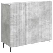 vidaXL Sideboard Betonggrå 89 x 34,5 x 82 cm Konstruerat trä