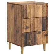 vidaXL Nattduksbord Gammalt trä 43 x 41 x 66,5 cm Konstruerat trä