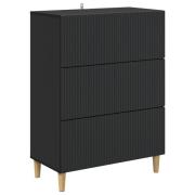 vidaXL Lådans skåp Svart 66 x 34,5 x 90 cm Konstruerat trä
