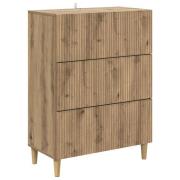 vidaXL Lådans skåp Artisan-ek 66 x 34,5 x 90 cm Konstruerat trä