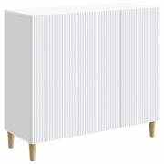 vidaXL Sideboard Vit 89 x 34,5 x 80 cm Konstruerat trä