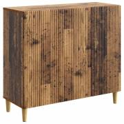 vidaXL Sideboard Gammalt trä 89 x 34,5 x 80 cm Konstruerat trä