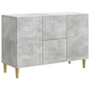 vidaXL Sideboard med låda Betonggrå 89 x 34,5 x 60 cm Konstruerat trä