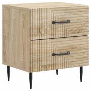 vidaXL Nattduksbord Sonoma-ek 43 x 34,5 x 47,5 cm Konstruerat trä