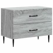 vidaXL Nattduksbord Grå sonoma-ek 62 x 34,5 x 47,5 cm Konstruerat trä