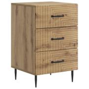 vidaXL Nattduksbord Artisan-ek 43 x 41 x 66,5 cm Konstruerat trä