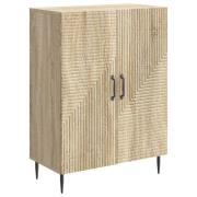vidaXL Sideboard Sonoma-ek 66 x 34,5 x 89,5 cm Konstruerat trä