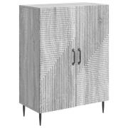vidaXL Sideboard Grå sonoma-ek 66 x 34,5 x 89,5 cm Konstruerat trä