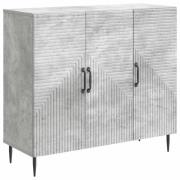 vidaXL Sideboard Betonggrå 89 x 34,5 x 80 cm Konstruerat trä