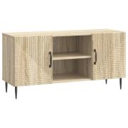vidaXL TV-skåp Sonoma-ek 102 x 34,5 x 50 cm Konstruerat trä