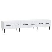 vidaXL TV-skåp med låda Vit 147 x 34,5 x 30 cm Konstruerat trä