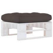 vidaXL Pallottoman vit impregnerad furu