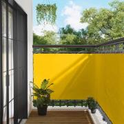 vidaXL Balkong Skärm Gul 110 x 300 cm Oxford Tyg