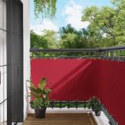 vidaXL Balkong Skärm Röd 100 x 500 cm Oxford Tyg
