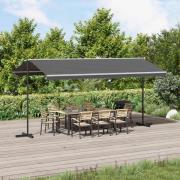 vidaXL Fristående markis Grå 5 x 3 m Polyester