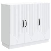 vidaXL Sideboard Vit 89 x 34,5 x 77 cm Konstruerat trä