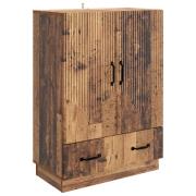 vidaXL Sideboard Gammalt trä 66 x 34,5 x 92 cm Konstruerat trä