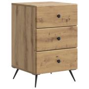 vidaXL Nattduksbord Artisan-ek 43 x 41 x 66,5 cm Konstruerat trä