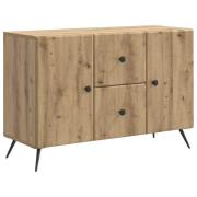 vidaXL Sideboard med låda Artisan-ek 89 x 34,5 x 60 cm Konstruerat trä