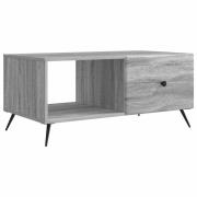 vidaXL Kaffeebord Grå sonoma-ek 90 x 50 x 40 cm Konstruerat trä