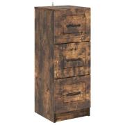 vidaXL Lådans skåp Rökt ek 33 x 34,5 x 87 cm Konstruerat trä