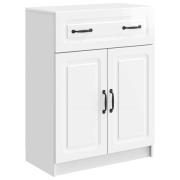 vidaXL Sideboard Vit högglans 66 x 34,5 x 87 cm Konstruerat trä