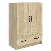 vidaXL Sideboard med låda Sonoma-ek 66 x 34,5 x 92 cm Konstruerat trä