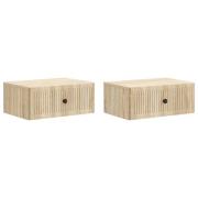 vidaXL Nattduksbord 2 pcs Sonoma-ek 49 x 34,5 x 20 cm Konstruerat trä