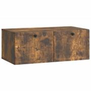 vidaXL Väggmonterad TV-bänk Rökt ek 78,5 x 41 x 30 cm Konstruerat trä