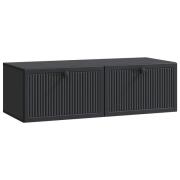 vidaXL Väggmonterad TV-bänk Svart 98 x 41 x 30 cm Konstruerat trä