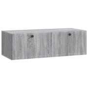 vidaXL Väggmonterad TV-bänk Väggmonterad Grå sonoma-ek 98 x 41 x 30 cm