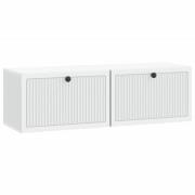 vidaXL Väggmonterad TV-bänk Vit 98 x 31 x 30 cm Konstruerat trä