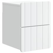 vidaXL Väggmonterat Sängbord Vit 33 x 34,5 x 43 cm Konstruerat trä