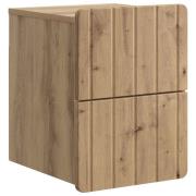 vidaXL Väggmonterat Sängbord med låda Artisan-ek 33 x 34,5 x 43 cm