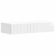 vidaXL Väggmonterad sidobord Vit högglans 87,5 x 34,5 x 17 cm